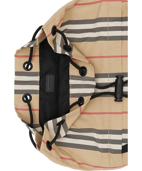 BURBERRY（バーバリー）の「Burberry Phoebe Heritage Stripe Bucket Bag（ショルダーバッグ・レディース・Brown・One Size）」の3枚目の写真