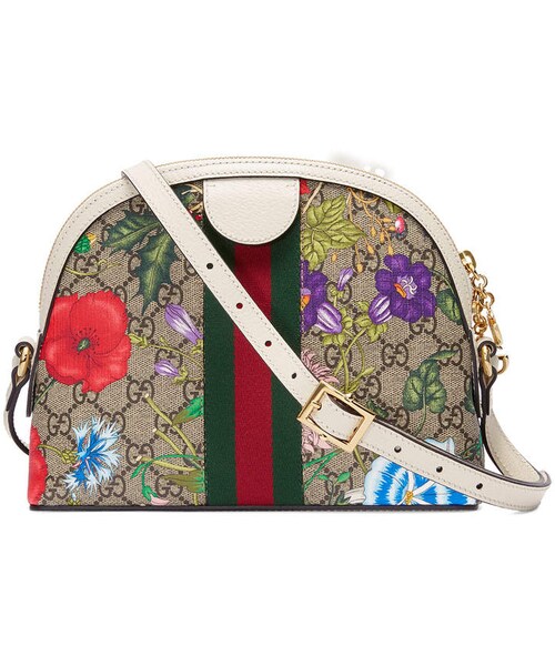 GUCCI（グッチ）の「Gucci Ophidia Small GG Flora Shoulder Bag（ショルダーバッグ・レディース・White・One Size）」の2枚目の写真