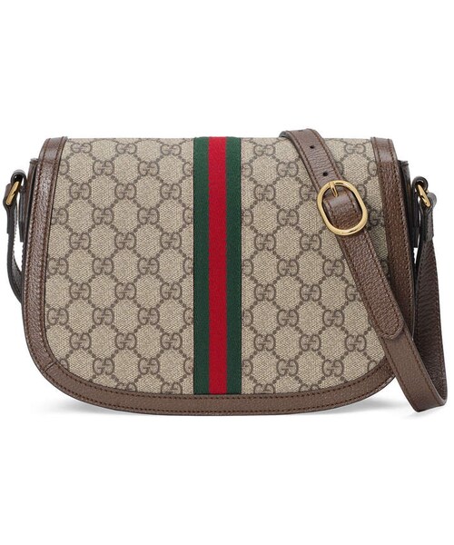 GUCCI（グッチ）の「Gucci Ophidia Small GG Supreme Flap Messenger Bag（ショルダーバッグ・レディース・Brown・One Size）」の3枚目の写真