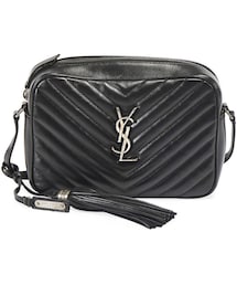 Saint Laurent | Saint Laurent Lou Medium YSL Monogram Calfskin Camera Crossbody Bag - Aged Silver Hardware(ショルダーバッグ)