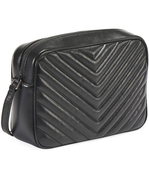 Saint Laurent(サンローラン)の「Saint Laurent Lou Medium YSL Monogram Calfskin Camera Crossbody Bag - Aged Silver Hardware(ショルダーバッグ・レディース・Pink/Gray/Black・One Size)」の4枚目の写真