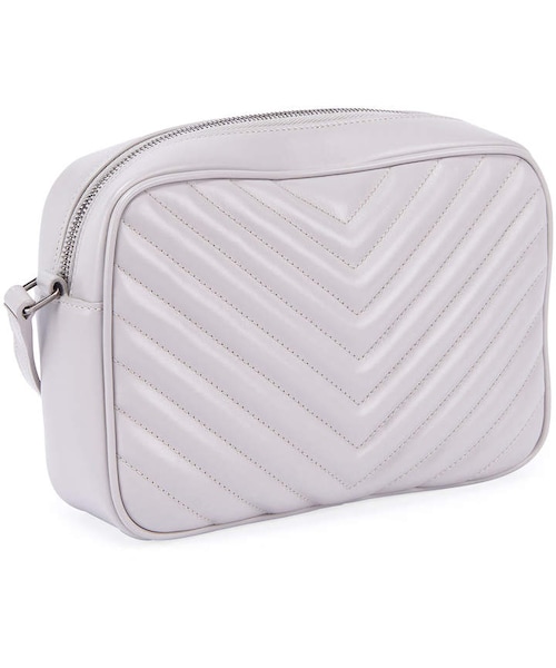 Saint Laurent(サンローラン)の「Saint Laurent Lou Medium YSL Monogram Calfskin Camera Crossbody Bag - Aged Silver Hardware(ショルダーバッグ・レディース・Pink/Gray/Black・One Size)」の8枚目の写真