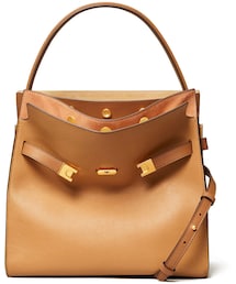 TORY BURCH | Tory Burch Lee Radziwill Double Crossbody Bag, Light Brown(ショルダーバッグ)
