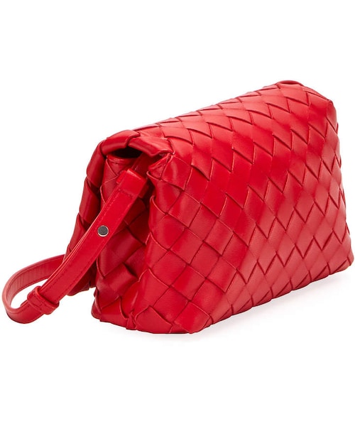 BOTTEGA VENETA FLIP FLAP ショルダーバッグ Bottega Veneta Small Intrecciato Flip Flap Leather Tote Bag