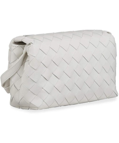 ☆【BOTTEGA VENETA】☆INTRECCIATO FLAPショルダーバッグ☆ Bottega Veneta Intrecciato Flap Crossbody Bag Blue