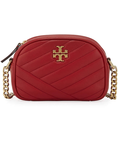 TORY BURCH（トリーバーチ）の「Tory Burch Kira Small Chevron Crossbody Camera Bag（ショルダーバッグ・レディース・Black/Brown/Red/White・One Size）」の4枚目の写真