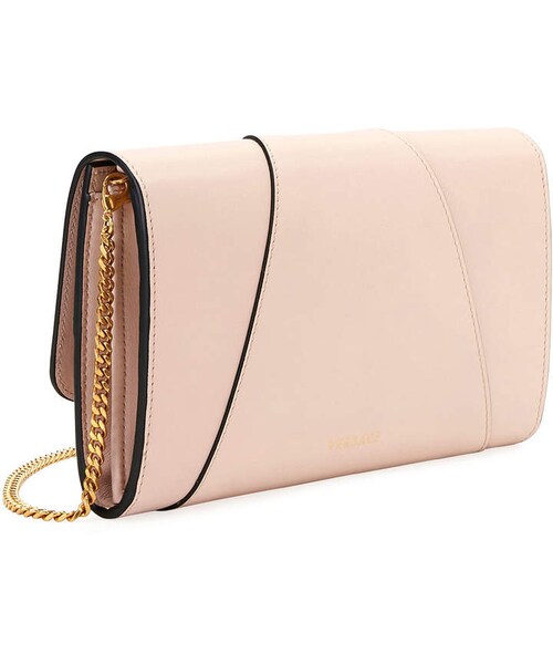 VERSACE（ヴェルサーチ）の「Versace Virtus Evening Leather Wallet on Chain（ハンドバッグ・レディース・Pink/Black・One Size）」の4枚目の写真