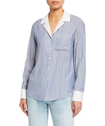 Rag & Bone Amelia Striped Pajama Shirt