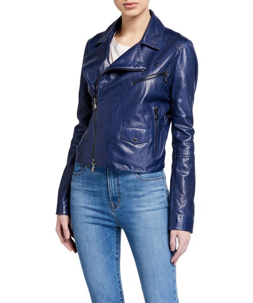 J Brand ジェイブランド ラムレザー ジャケット ライダース ユニクロ