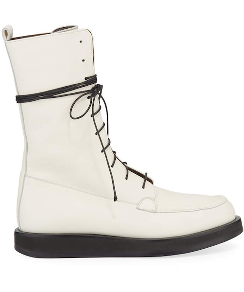 THE ROW（ザロウ）の「The Row Patty Leather Lace-Up Combat Boots