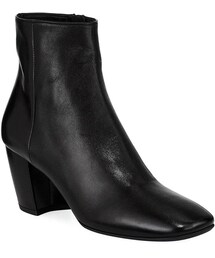Prada Smooth Leather Block-Heel Booties