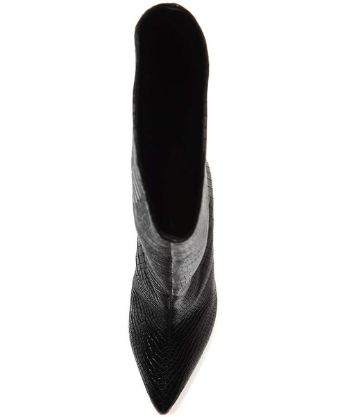 SCHUTZ(シュッツ)の「Schutz Maryana Snake-Print Leather Knee Boots(ブーツ・レディース・Black・8.5b/6b/9.5b/5b/5.5b/6.5b/7b/7.5b/8b/9b/10b/10.5b/11b)」の3枚目の写真