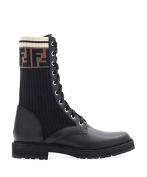 FENDI | Fendi Leather Combat Boot with FF Cuff(ブーツ)