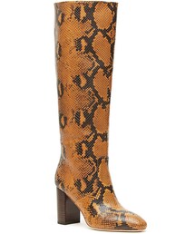LOEFFLER RANDALL | Loeffler Randall Goldy Python-Print Leather Knee Boots (ブーツ)
