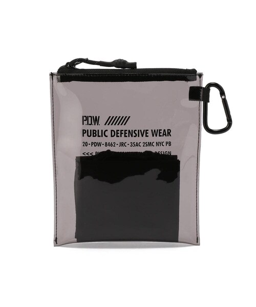 AVIREX(アヴィレックス)の「【PDW】ウォレット&クリアポーチ/ WALLET&CLEAR POUCH(バッグ・メンズ・WHITE/BLACK・F)」の1枚目の写真