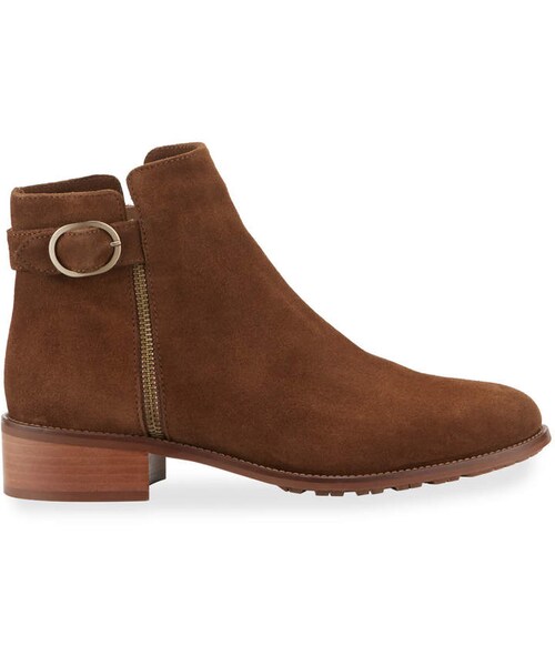 Aquatalia(アクアタリア)の「Aquatalia Orleena Suede Booties(ブーツ・レディース・Brown・6b / 36eu/6.5b / 36.5eu/7b / 37eu/7.5b / 37.5eu/8b / 38eu/8.5b / 38.5eu/9b / 39eu/9.5b / 39.5eu/10b / 40eu/10.5b / 40.5eu/11b / 41eu/12b / 42eu)」の2枚目の写真