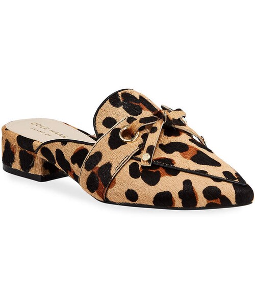 Cole Haan Emily Grand Leopard Mules 
