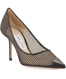 JIMMY CHOO | Jimmy Choo Love 85mm Mesh And Leather Pumps(パンプス)