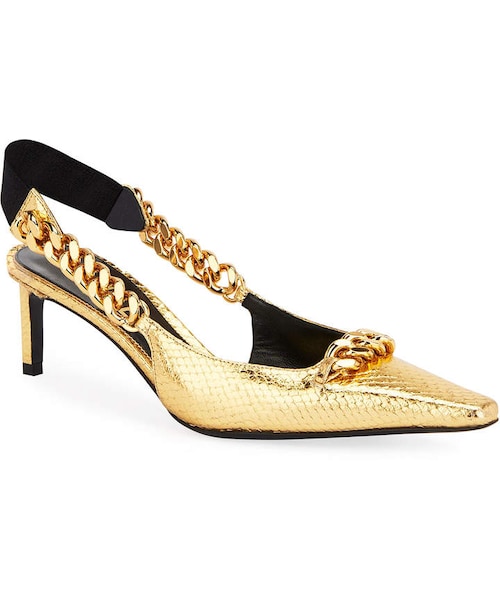 Tom Ford Python Puffer Tom Ford(トム フォード)の「Tom Ford Laminated Python Chain Pumps(パンプス)」 - WEAR