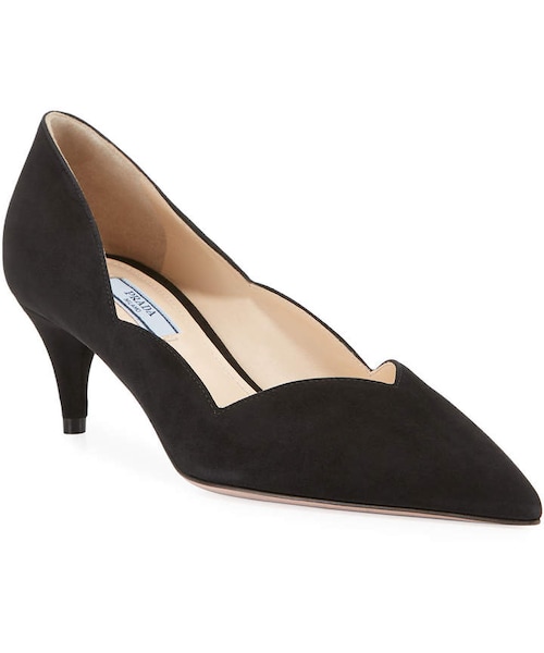 PRADA（プラダ）の「Prada Scalloped Suede LowHeel Pumps（パンプス）」 WEAR