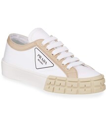 Prada Low-Top Chunky Sneakers with Triangle Logo