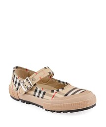 Burberry Elstead Check Mary Jane Sneakers