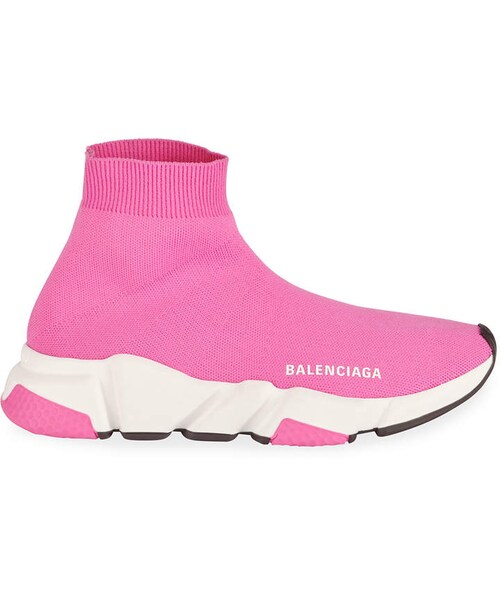 BALENCIAGA（バレンシアガ）の「Balenciaga Speed Knit Chunky Sneakers（スニーカー・レディース・Pink・7b / 37eu/12b / 42eu/9b / 39eu/8b / 38eu/11b / 41eu/10b / 40eu/5b / 35eu）」の2枚目の写真