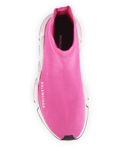 BALENCIAGA（バレンシアガ）の「Balenciaga Speed Knit Chunky Sneakers（スニーカー・レディース・Pink・7b / 37eu/12b / 42eu/9b / 39eu/8b / 38eu/11b / 41eu/10b / 40eu/5b / 35eu）」の4枚目の写真