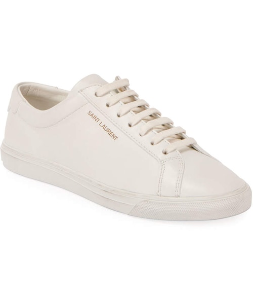 Saint Laurent(サンローラン)の「Saint Laurent Andy Leather Lace-Up Sneakers(スニーカー・レディース・White・5b / 35eu/5.5b / 35.5eu/6.5b / 36.5eu/7b / 37eu/7.5b / 37.5eu/8b / 38eu/8.5b / 38.5eu/9b / 39eu/9.5b / 39.5eu/10b / 40eu/10.5b / 40.5eu/11b / 41eu/11.5b / 41.5eu/12b / 42eu)」の1枚目の写真