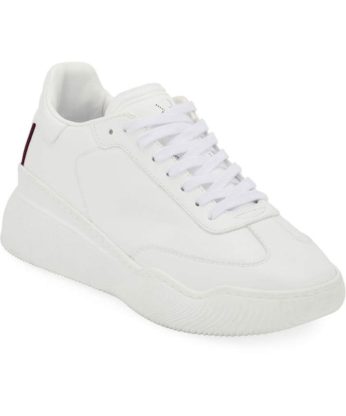 STELLA McCARTNEY(ステラマッカートニー)の「Stella Mccartney Loop Faux-Leather Sneakers(スニーカー・レディース・White・5b / 35eu/6b / 36eu/7b / 37eu/8b / 38eu/9b / 39eu/10b / 40eu/11b / 41eu)」の1枚目の写真