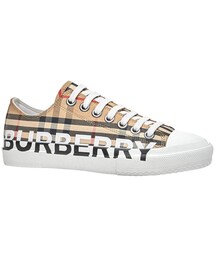 BURBERRY | Burberry Larkhall Low-Top Logo Check Canvas Sneakers(スニーカー)