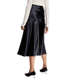 スカート THE ROW MEDELA MIDI SKIRT IN SILK Medela silk satin midi skirt in black - The Row | Mytheresa