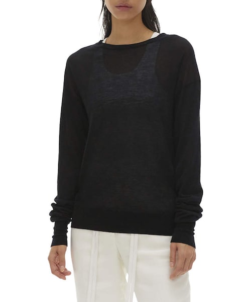 入手困難✨ ヘルムートラング 長袖ニット セーター デザインニット ブラック HELMUT LANG（ヘルムートラング）の「Helmut Lang Crewneck