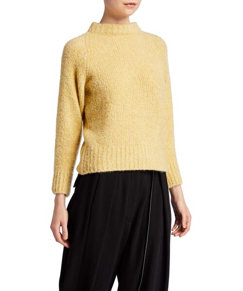 THE ROW（ザロウ）の「The Row Cera Fuzzy Cashmere-Silk Mock-Neck