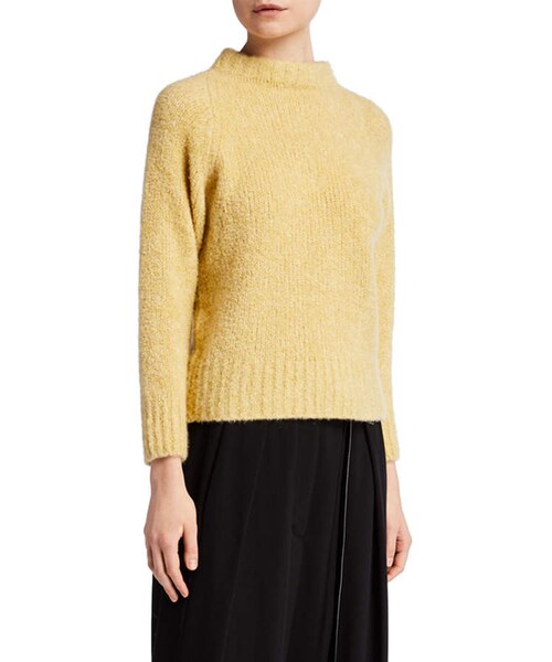 THE ROW（ザロウ）の「The Row Cera Fuzzy Cashmere-Silk Mock-Neck