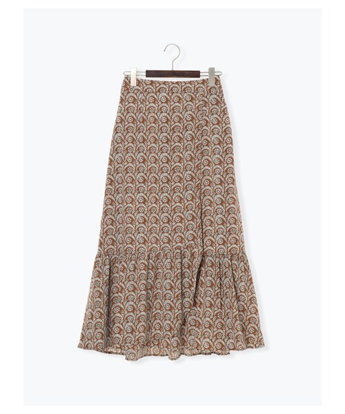 Te chichi（テチチ）の「【Special Price】デシンアラベスク柄ロングスカート（スカート・オフホワイト/ブラック/キャメル・M）」の10枚目の写真