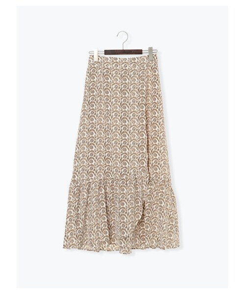 Te chichi（テチチ）の「【Special Price】デシンアラベスク柄ロングスカート（スカート・オフホワイト/ブラック/キャメル・M）」の8枚目の写真