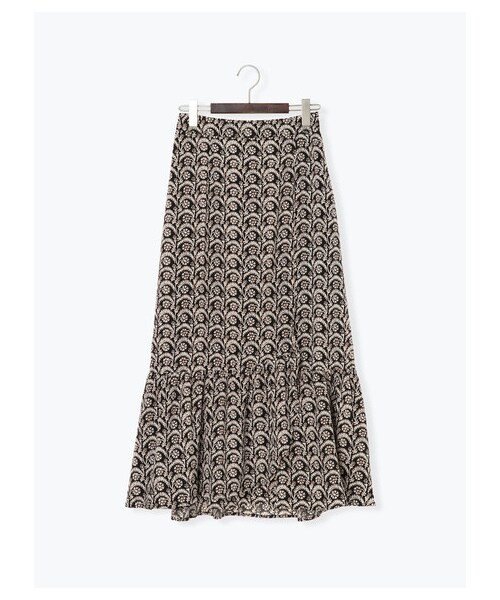 Te chichi（テチチ）の「【Special Price】デシンアラベスク柄ロングスカート（スカート・オフホワイト/ブラック/キャメル・M）」の9枚目の写真