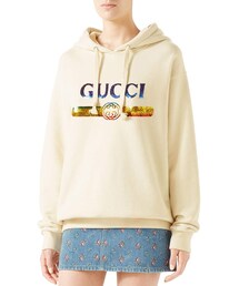 Gucci Sequin Logo Hooded Sweatshirt