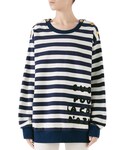 Gucci的「Gucci Cote d'Azur Striped Patchwork Sweatshirt（運動衫）」