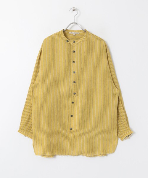 Vlas Blomme（ヴラスブラム）の「Vlas Blomme バンドカラーシャツ 