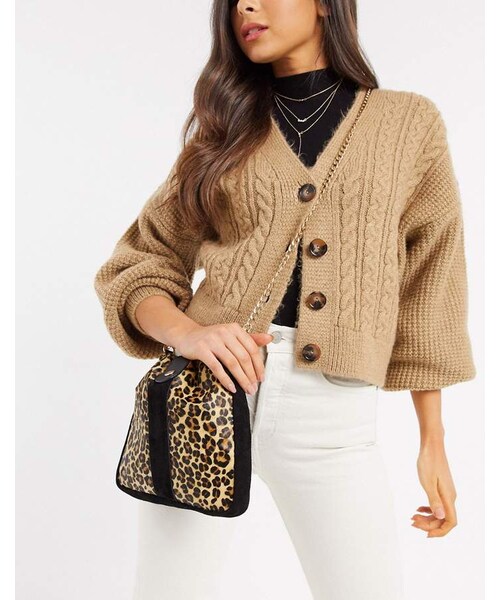 Urban Code（アーバンコード）の「Urbancode real leather leopard shoulder bag with ...