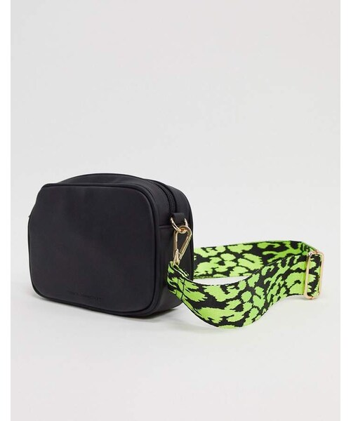 French Connection （）の「French Connection shoulder bag with neon leopard