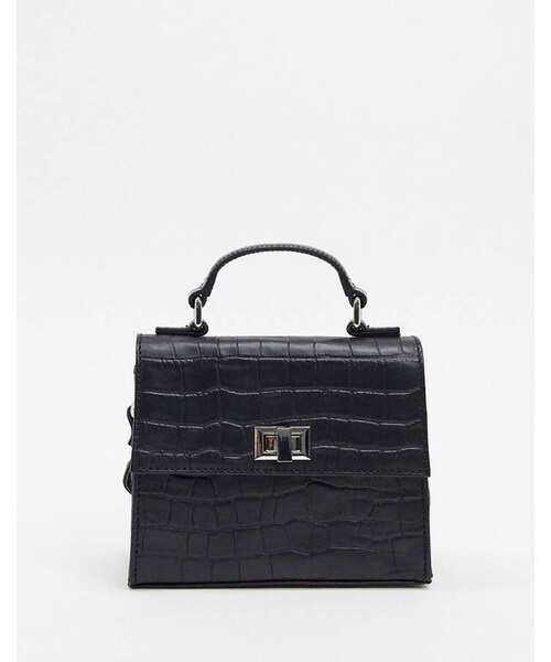 Asos（エイソス）の「Asos Design ASOS DESIGN leather cross body croc mini