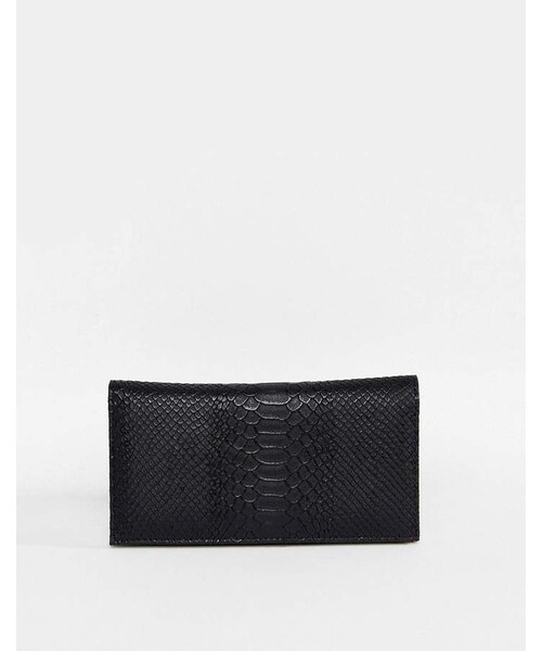 Asos（エイソス）の「Asos Design ASOS DESIGN croc effect foldover ladies' wallet