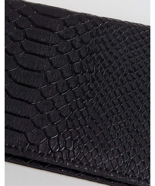 Asos（エイソス）の「Asos Design ASOS DESIGN croc effect foldover ladies' wallet
