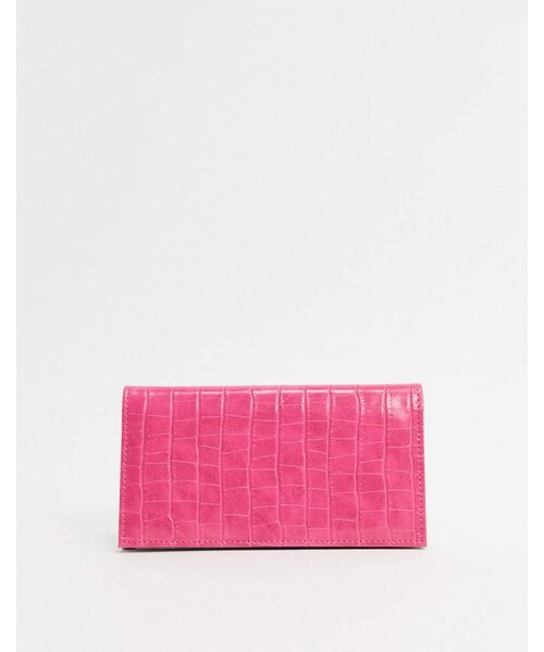 asos（エイソス）の「Asos Design ASOS DESIGN croc effect foldover ladies' wallet