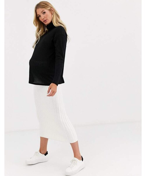 asos（エイソス）の「Asos Maternity ASOS DESIGN Maternity top with roll neck in