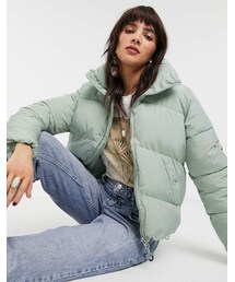 Bershka puffer jacket in mint
