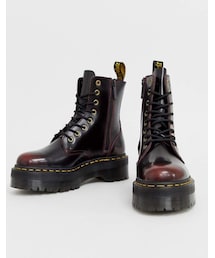 Dr. Martens | Dr Martens Jadon chunky leather ankle boots in cherry(ブーツ)